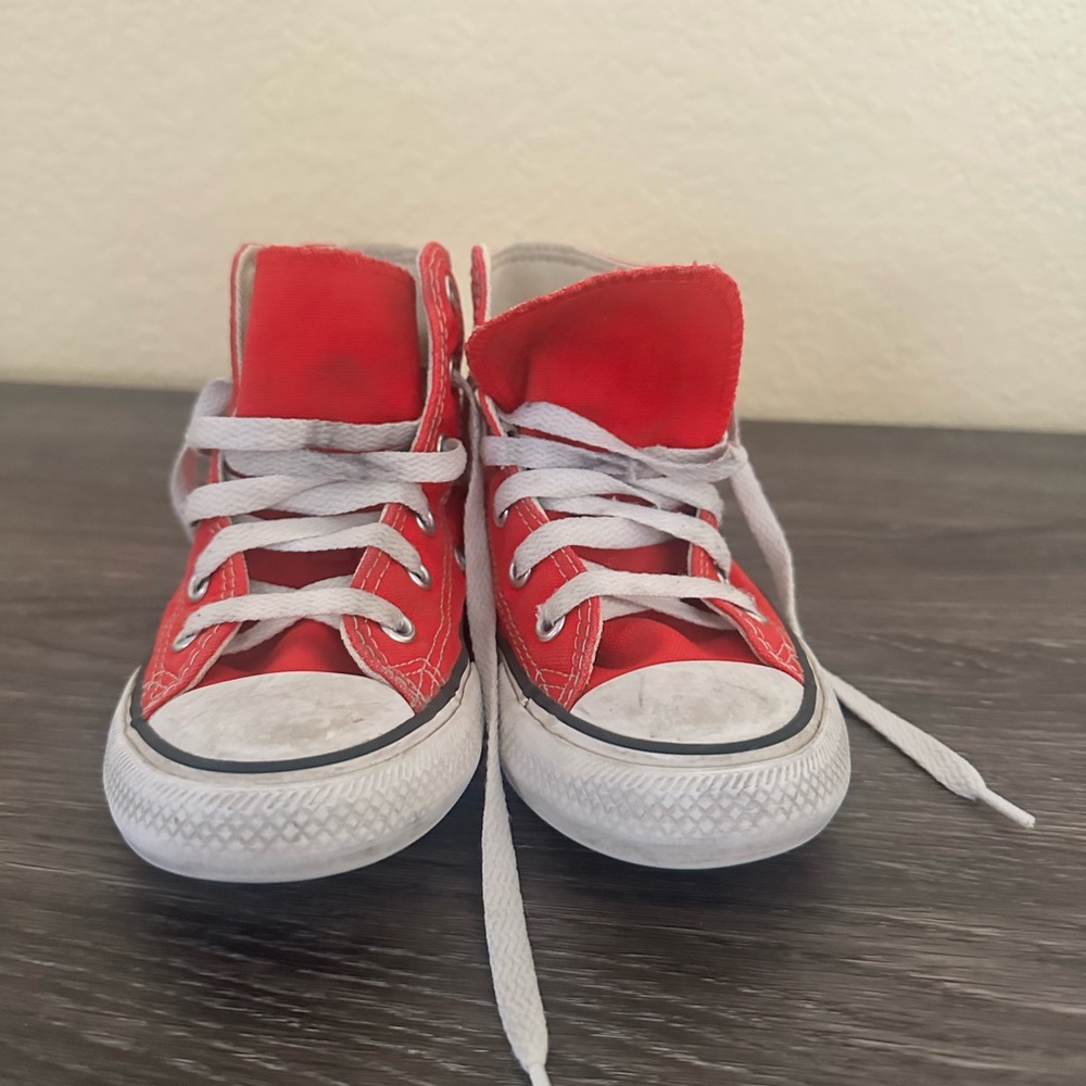 Kids Red Converse Sneakers